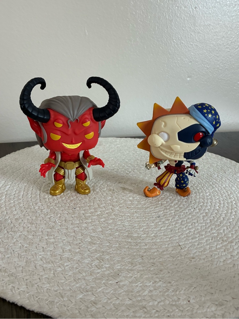 Funko Red Demon & Blue Gold Jester Vinyl Figures